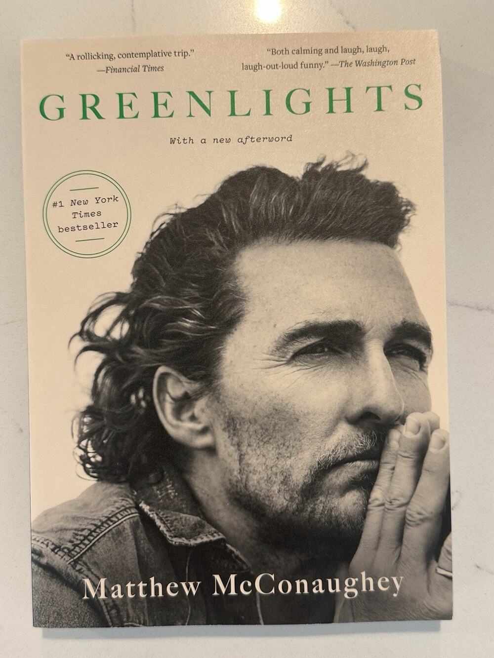 Greenlights by Matthew McConaughey Autograph Book Signed Auto Paperback #14